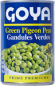 Preview: GOYA Grüne Taubenerbsen 425g - GOYA GUANDULES VERDES 425 GR